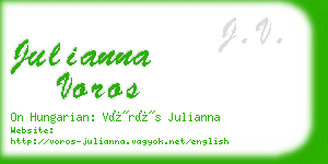 julianna voros business card